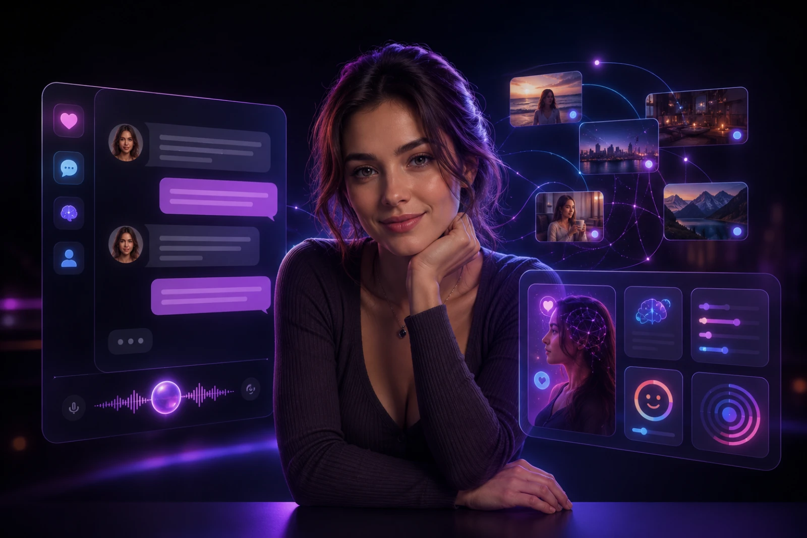 AI girlfriend app with memory, chat and personality customization